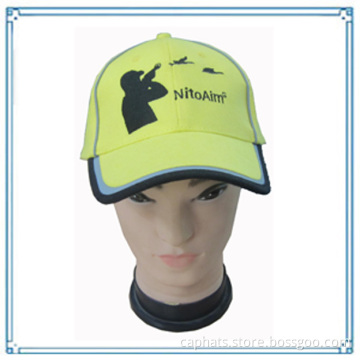 2014 Hot Sale Custom Design 6 Panel Binding Peak Embroidered Logo Velcro Hat Cap (BHXE-2510)